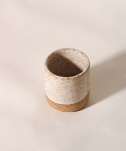 Copo cerâmica Reto branco Esmo Cerâmica