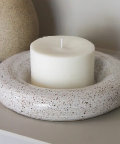 Prato Bolha Ceramica Branco Esmo